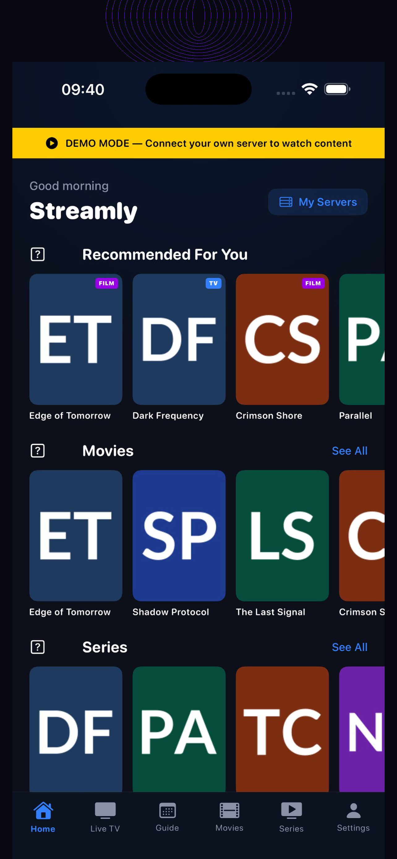 Home Screen